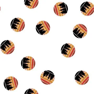 Pattern stemware retro sunset cartoon vector Stock Illustration