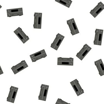 Pattern stereo av receiver cartoon vector Stock Illustration
