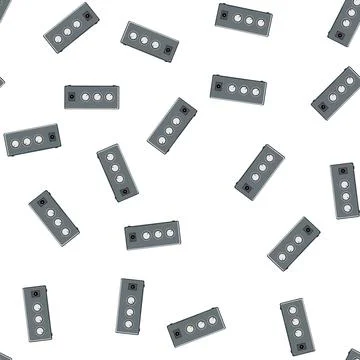 Pattern stereo headphone amp cartoon vector Stock Illustration