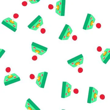 Pattern stick arcade joystick cartoon vector イラスト素材