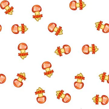 Pattern sting jellyfish cartoon vector Stockillustratie