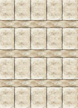 Pattern stone block rectangular row paired solid base Stock Photos