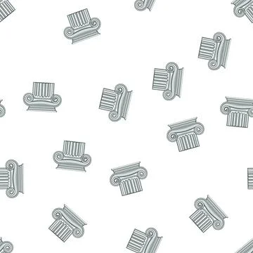 Pattern stone column ancient cartoon vector Ilustración de archivo