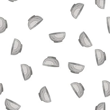 Pattern stone marble bowl cartoon vector 库存插图
