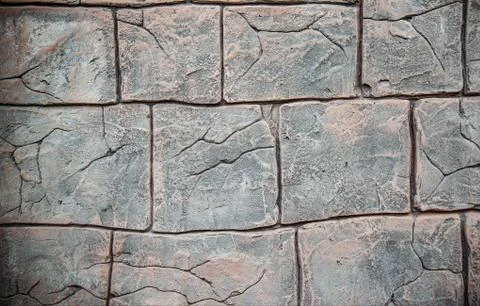 Pattern stone wall / texture brick old  cement background - stone block Stock Photos