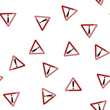 Pattern stop road sign cartoon vector Stock Illustration