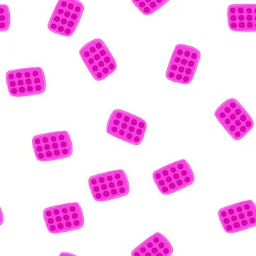 Pattern storage fresh herb freezing tray cartoon vector 스톡 일러스트