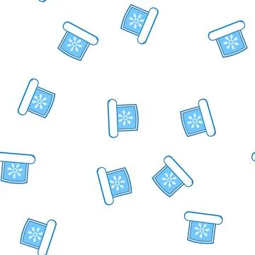 Pattern storage frozen label cartoon vector Illustrazione stock
