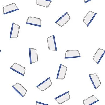 Pattern storage glass container cartoon vector Illustrazione stock