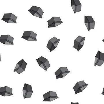 Pattern storage plastic crate cartoon vector イラスト素材