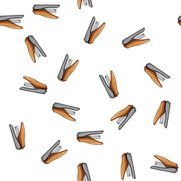 Pattern storage stapler cartoon vector Stock Illustration