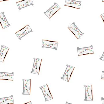 Pattern storage toy box cartoon vector 스톡 일러스트