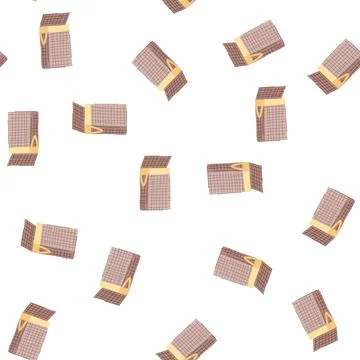 Pattern storage wicker laundry basket cartoon vector 스톡 일러스트
