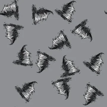 Pattern storm tornado sketch hand drawn Stock Illustration