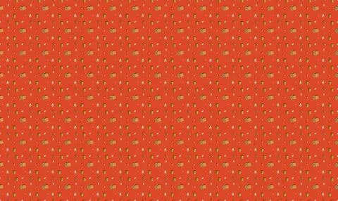 Pattern of strawberries on a red background for design Stock Illustration