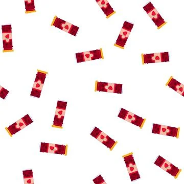 Pattern strawberry jam jar cartoon vector Stock Illustration