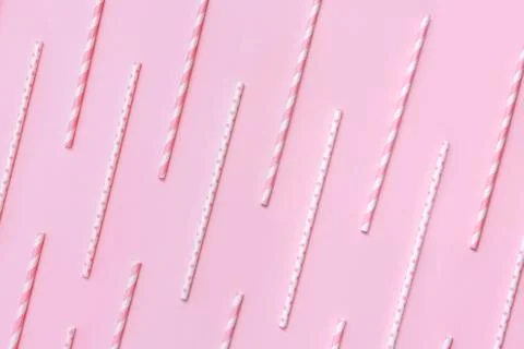Pattern of straws on background Stock Photos
