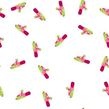 Pattern stream water gun toy cartoon vector Stock Illustration