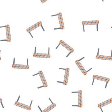 Pattern street guard rails cartoon vector Stock Illustration