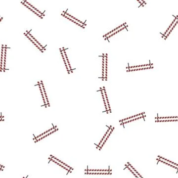 Pattern street guard rails cartoon vector Stock Illustration