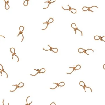 Pattern strength rope knot cartoon vector Illustrazione stock