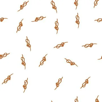 Pattern strength rope knot cartoon vector Stock Illustration