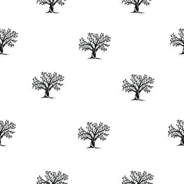 The pattern is the strength of a tree. For textile, print or background. Stock Illustration