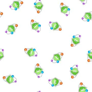 Pattern strength vitamin shield cartoon vector Ilustración de archivo