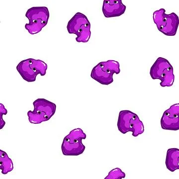 Pattern stretchy slime character cartoon vector Stock Illustration