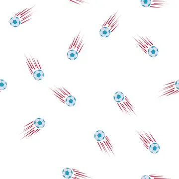 Pattern strike speed soccer ball cartoon vector Stock Illustration