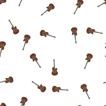 Pattern string acoustic guitar cartoon vector 스톡 일러스트