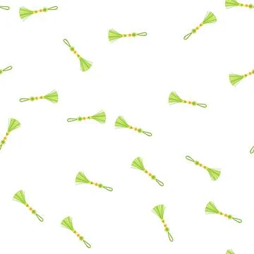 Pattern string tassel rope cartoon vector Illustrazione stock