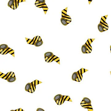 Pattern stripe danger tape cartoon vector Stock Illustration