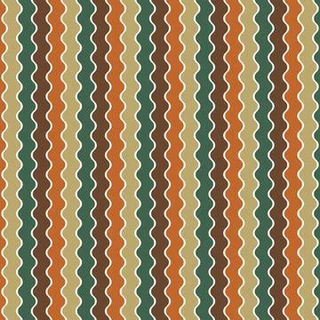 A pattern of stripes in various shades of brown and green Stock Illustration