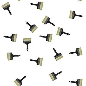 Pattern stroke brush paint cartoon vector Stock Illustration