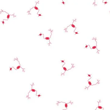 Pattern structure neurons cartoon vector Stockillustratie