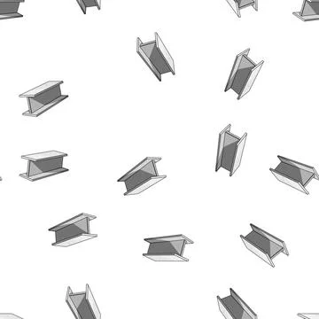 Pattern structure steel beam cartoon vector 库存插图