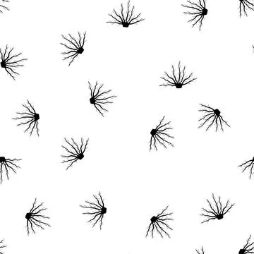 Pattern structure tree root cartoon vector Stock Illustration