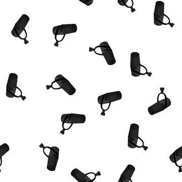 Pattern studio mic microphone music cartoon vector Stock Illustration