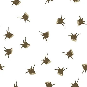 Pattern stump stump cartoon vector 库存插图