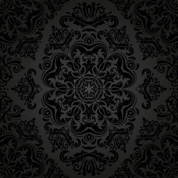 Pattern in the style of Baroque. Abstract Vector Background Illustrazione stock