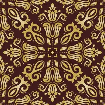 Pattern in the style of Baroque. Abstract Vector Background 스톡 일러스트