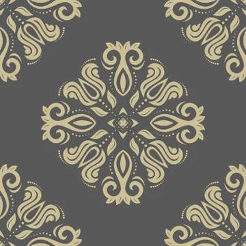 Pattern in the style of Baroque. Abstract Vector Background 스톡 일러스트