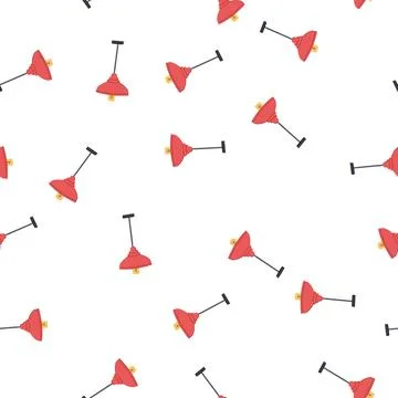 Pattern style chandelier cartoon vector Stock Illustration