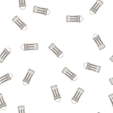 Pattern style macrame wall hanging cartoon vector イラスト素材