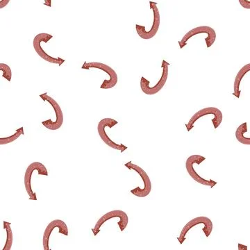 Pattern style retro arrow banner cartoon vector Stock Illustration