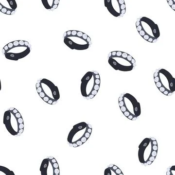 Pattern style rock bracelet cartoon vector Illustrazione stock