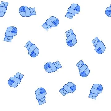 Pattern style scarf kid cartoon vector 스톡 일러스트