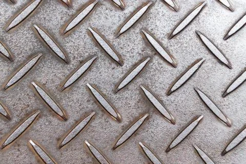 Pattern style of steel floor for background Stock Photos