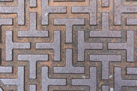 Pattern style of steel floor for background Foto stock